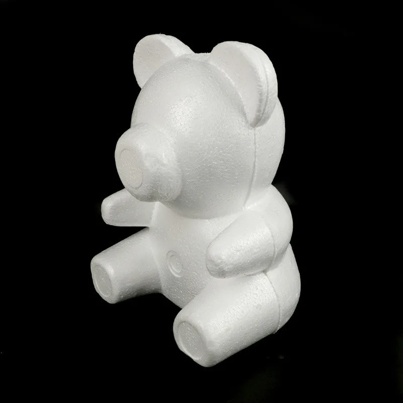 18 см/35 см белый медвежонок из пенопласта DIY игрушка на День святого Валентина вечерние украшения на свадьбу Роза собака пластик цветок плесень