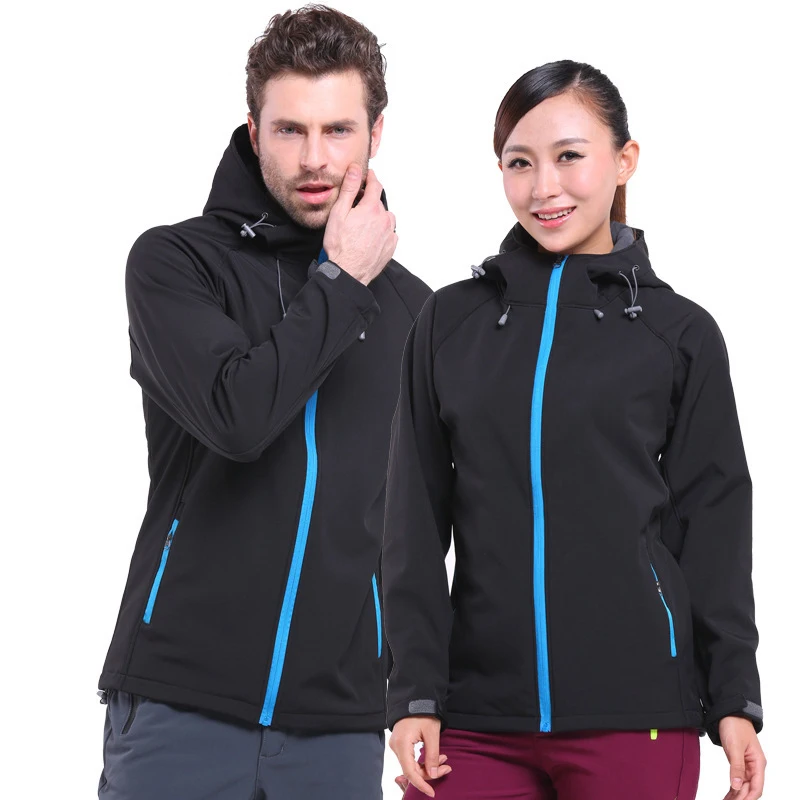 

Couple Models Outdoor Outing Soft Shell Jacket Windproof Waterproof Lightweight Hiking Ski Suit Hiking Camping Couple Jacket