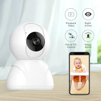 

IP Camera 2MP Wi-Fi Wireless Network CCTV Camera Home Security Camera P2P Smart Motion Track HD 1080P Wifi IP Baby Monitor