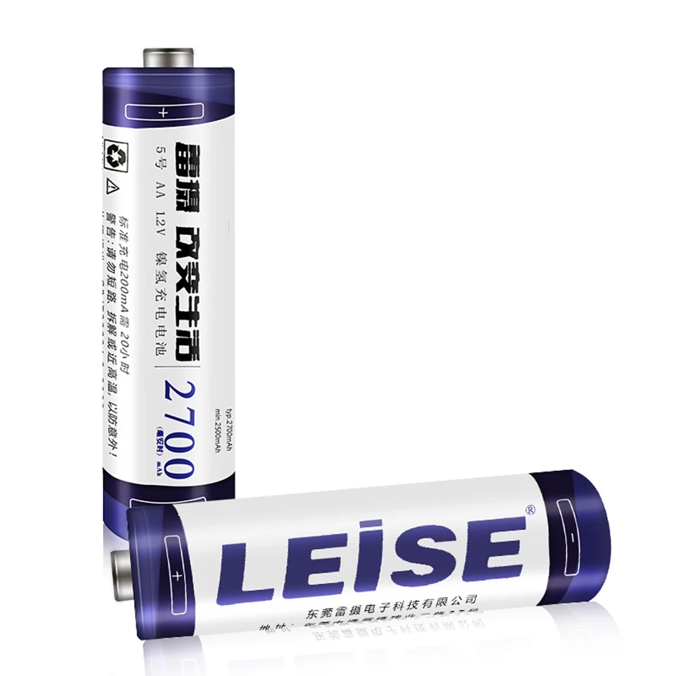 Leise много AA 2700mAh Ni MH аккумуляторные батареи 1,2 V 2A с чехол для батареи Прямая поставка для RC игрушки Микрофон