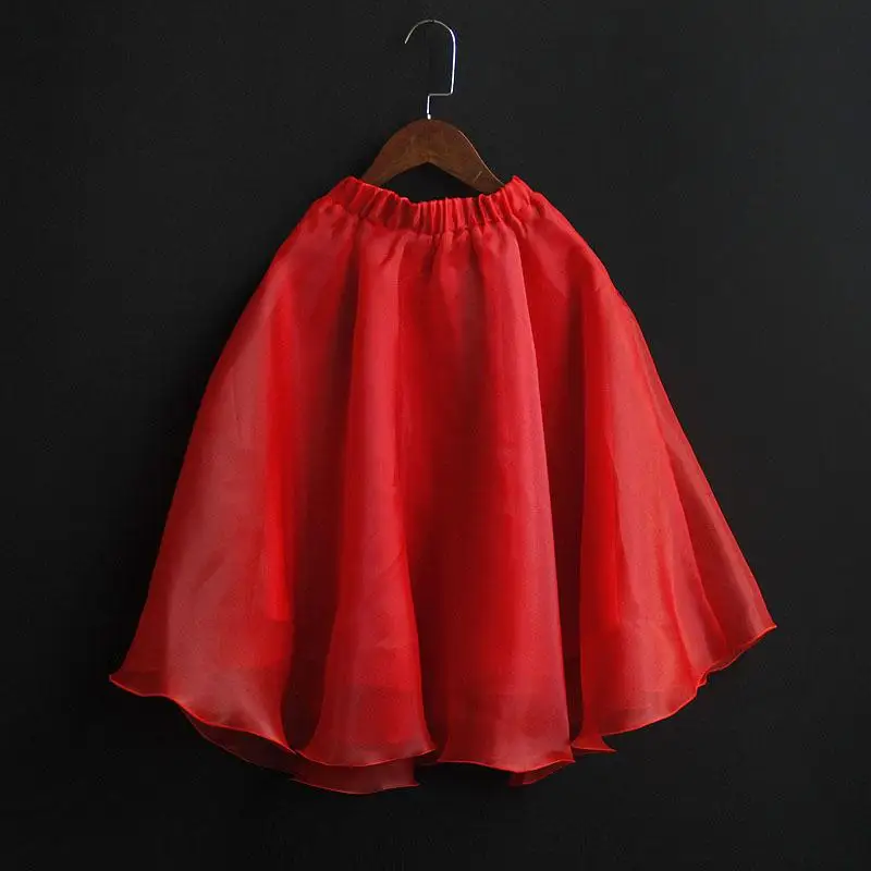 Kids Girls Clothing Sets Princess Girl Hanfu Red Top+ Skirt 2pcs Suits Chinese Traditional Children Clothes J405