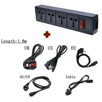 

PDU Power strip 4 ways Smart plug charge universal socket with EU UK AU US plug Multi plug Power strip
