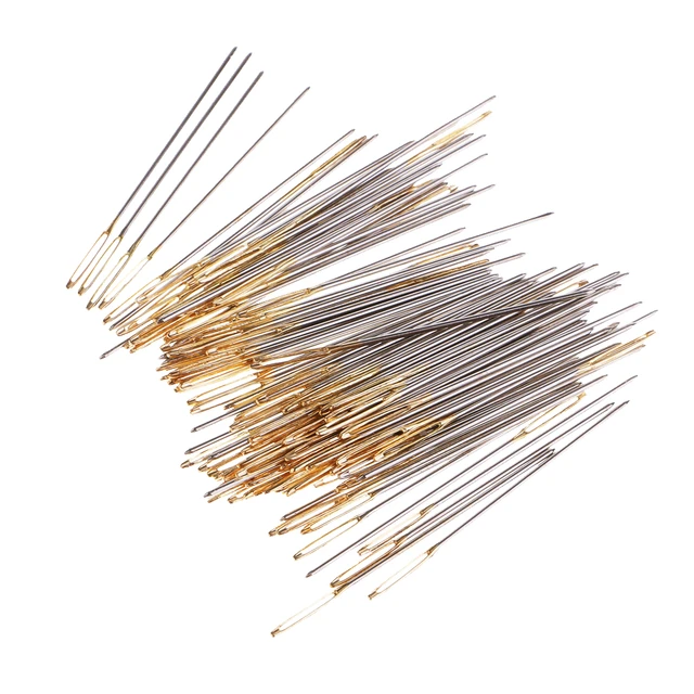 100pcs Large Eye Wool Needles DIY Yarn Embroidery Sewing Darning Crafts