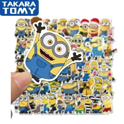Autocollants de Graffiti de dessin animé Kawai Miniones, étiquette de Graffiti, jouets Gru Agnes, pour guitare, cadeau de noël pour enfants, 50 pièces 