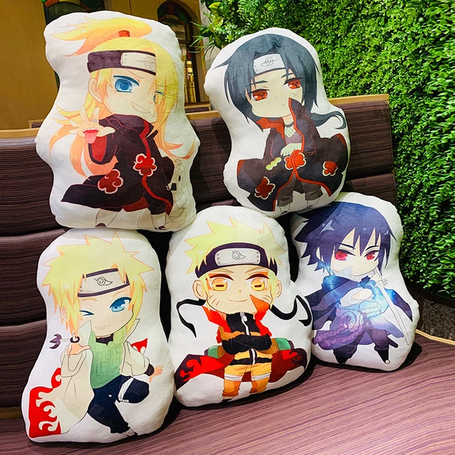 Bandai naruto envolvente travesseiro bidimensional anime naruto sasuke  kakashi mesmo dos desenhos animados almofada removível e lavável novo -  AliExpress