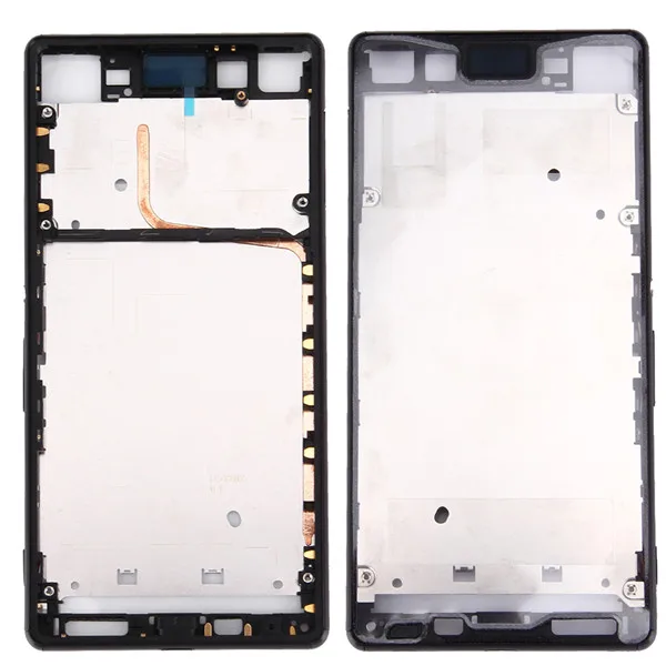 Высокое качество для Sony Xperia Z3+/Z4 спереди Корпус рамка рамки LCD+ инструмент для ремонта - Цвет: Черный