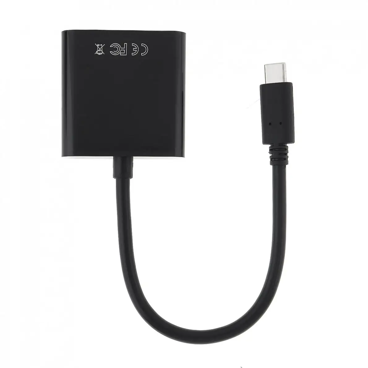 Черный пластик портативный TypeC к VGA кабель Поддержка TypeC Enaled телефоны к VGA Enaled устройств Подходит для LG/htc/huawei