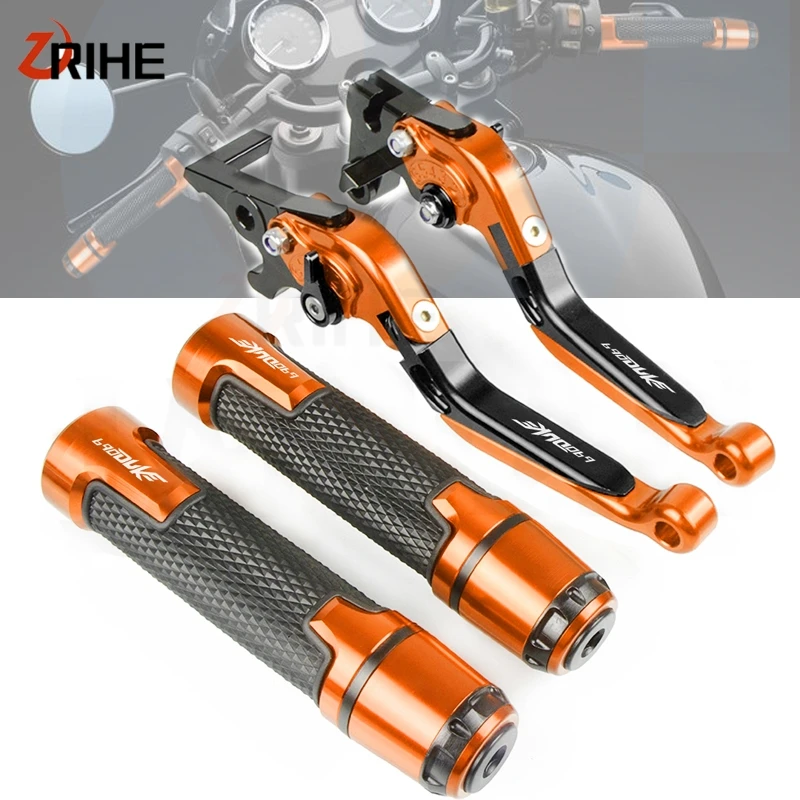 Для KTM 690 Duke 2008-2011 CNC алюминиевые аксессуары для мотоциклов регулируемые складные тормозные рычаги сцепления и рукоятка на руль 690 Duke