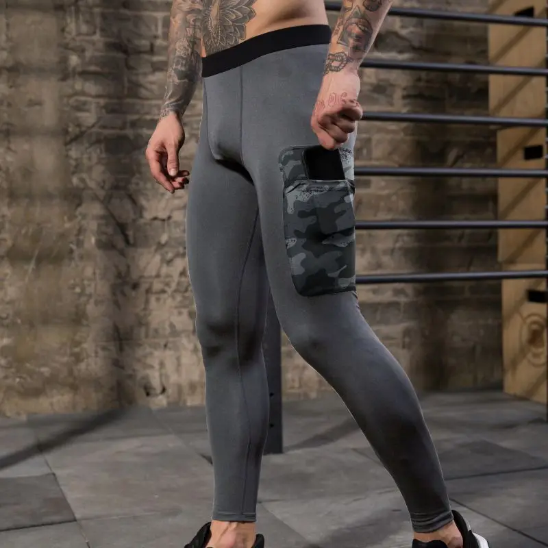 Быстрое высыхание колготки луч штаны карманы Для мужчин эластичные дышащие спортивные Фитнес тренажерный зал Повседневное брюки для бега