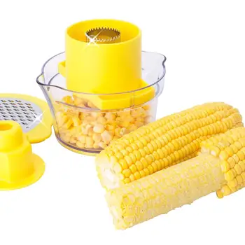 

1 Pcs Multifunctional Corn Peelers Creative Stainless Steel Corn Stripping Corn Planer Grain Separator Corn Kitchen Tool