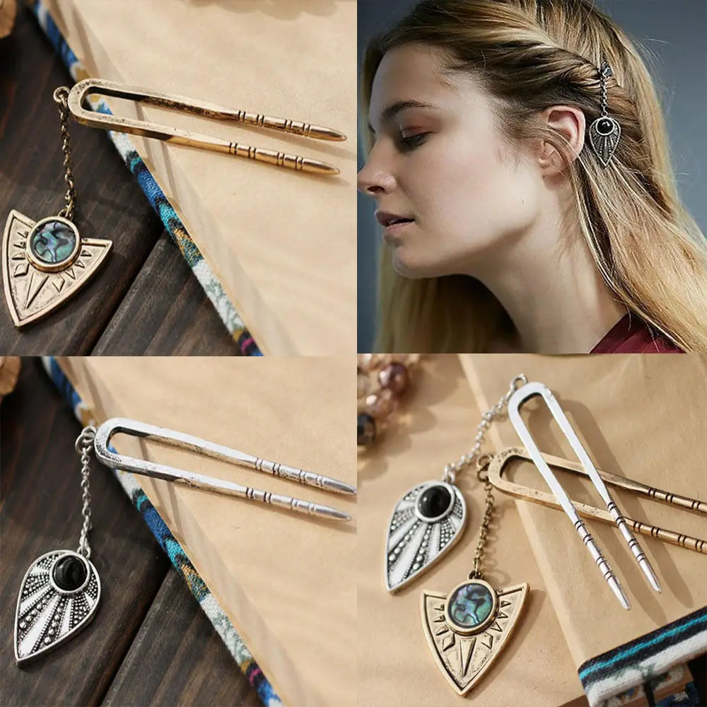 Beautiful Charming Vintage Delicate Geometry Pendant Hairpin Hair Stick Pin
