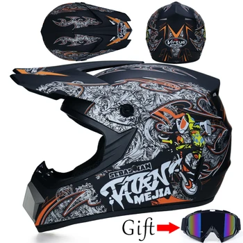 

MSUEFKD Motorcycle Full Face Helmets Motocross Off Road Racing Helmet Motorbike ATV Dirt Bike Racing Capacete Moto