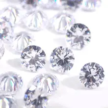 

1000pcs 1.0mm Round Shape Loose CZ Stone White cubic Zirconia Synthetic Stone AAA Quality For Jewelry DIY stone