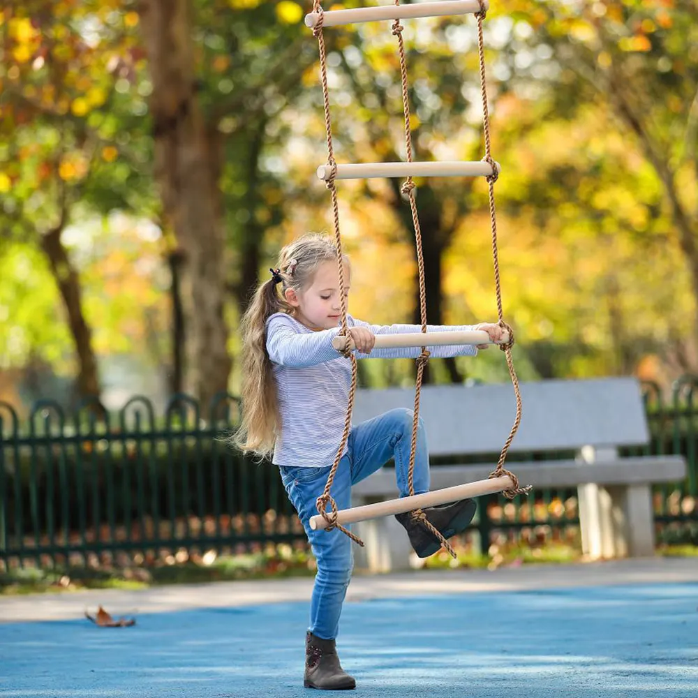 

Wood Swing Children'S Climbing Ladder Outdoor Sports Toy Amusement Equipment