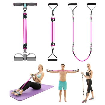 

Multi-function Sit-up Fitness Resistance Bands Abdominal Exerciser Household Gym Sports Pull Ropes Workout Elastic Rubber Belts