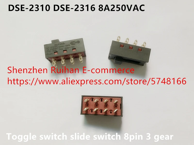 2x Dse-2310 2313 drei Shift Toggle Switch 10A 250V ~ T85 8 10 pin