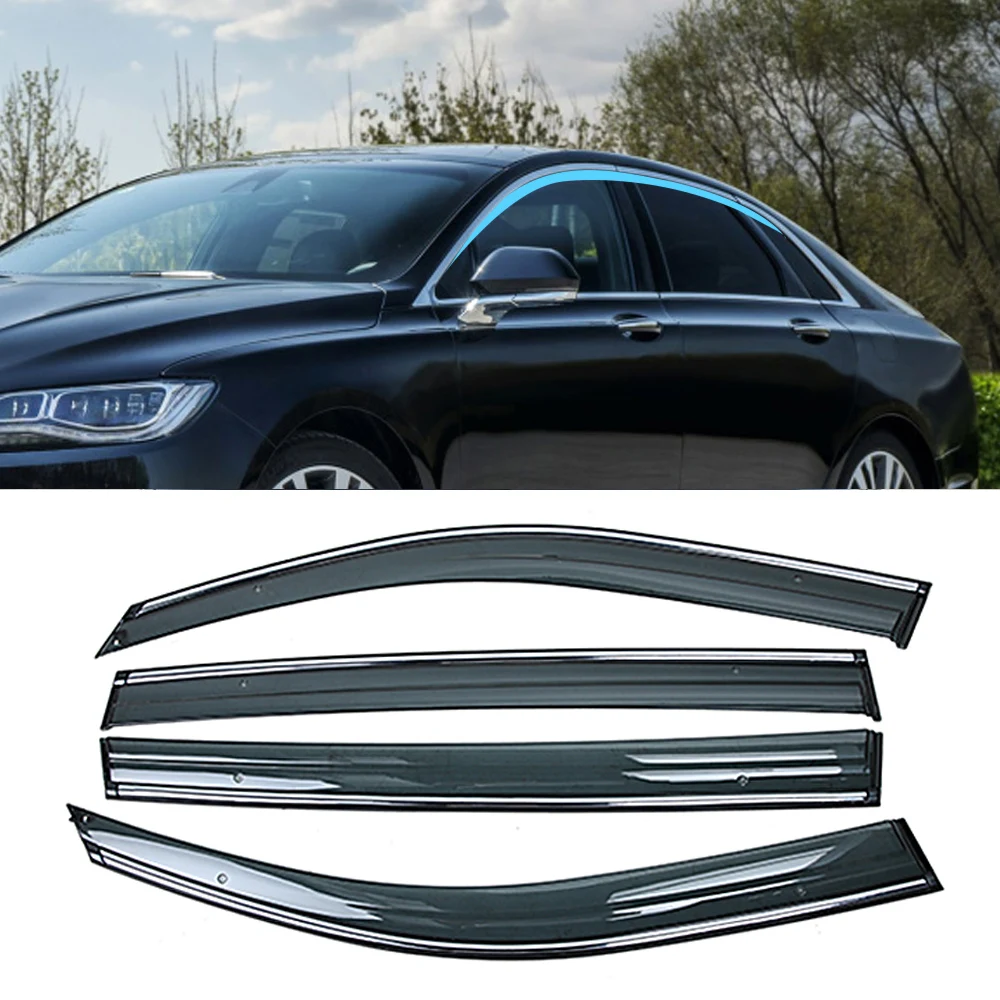 Для LINCOLN MKZ 2013- окна автомобиля солнце дождь тени козырьки щиток Shelter Защитная крышка отделка рамка наклейка