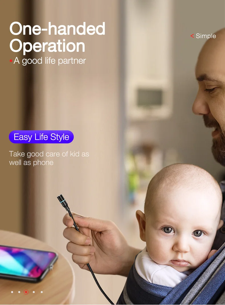 5A Super fast charge QC4.0 Magnetic Cable USB C Charging (7)