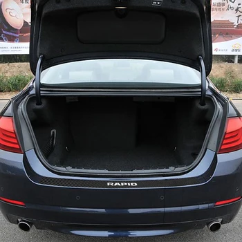 

Rear Guard Bumper Protector for Skoda RAPID PU Leather Car Guard Scratch Protection Strip Auto Accessories