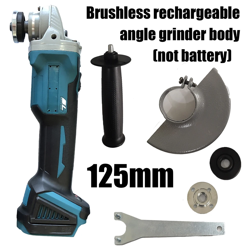 

Brushless Wireless Impact Compact Angle Grinder 125mm V10000RPM For Cutting Grinding Metal Or Stone Work Without Battery