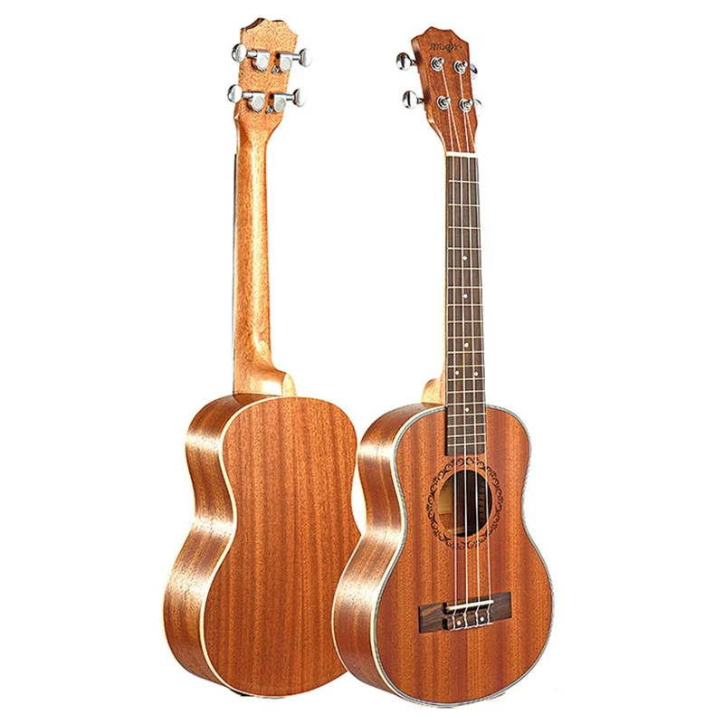 26 дюймов укулеле набор 19 Лада тенор из красного дерева деревянная Гавайская гитара Акустическая Cutaway гитара палисандр гриф Металлические колышки Гавайи 4 струны