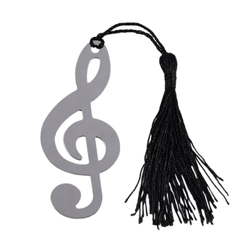 

Fashion Music Note Alloy Bookmark Novelty Document Book Marker Label Stationery