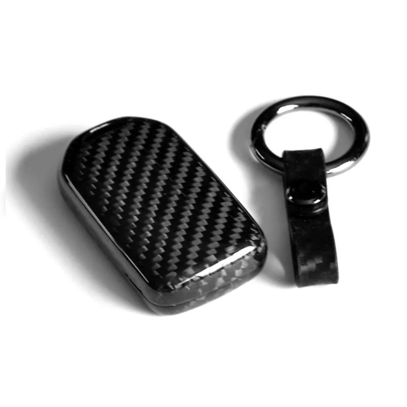 Carbon key case Для Honda подходит для Civic Для HR-V CRV Odyssey Accord 2013- углеродный черный для стилизации автомобильного пульта смарт-чехол для ключей чехол - Название цвета: Carbon key case