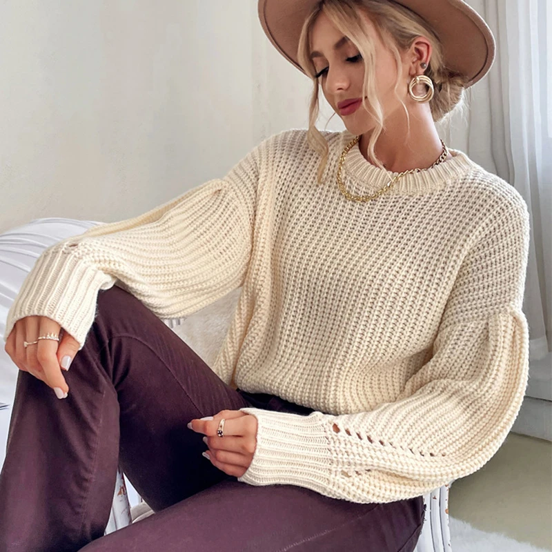 sweater for women 2021 New Women O Neck Sweater Autumn Winter Slim Pullover Female Knitted Sweater Solid Basic Tops Casual Soft Jumper woolen sweater