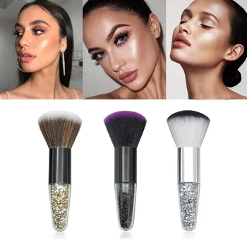 

Makeup Brushes Cream for foundation Powder brush Single Tapered Crystal Diamond Face Blush Brush Cosmetics Make Up Tools #1216