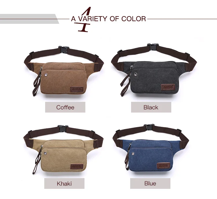 Wholesale custom fanny pack casual canvas fanny pack durable women fanny pack