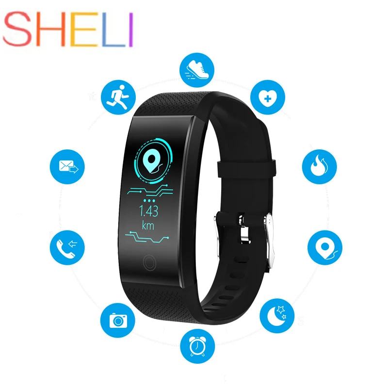 

New Smart Watch QW18 IP68 Waterproof Smartband Heart Rate Sleep Monitor Sports Passometer Fitness Tracker Bluetooth Smartwatch