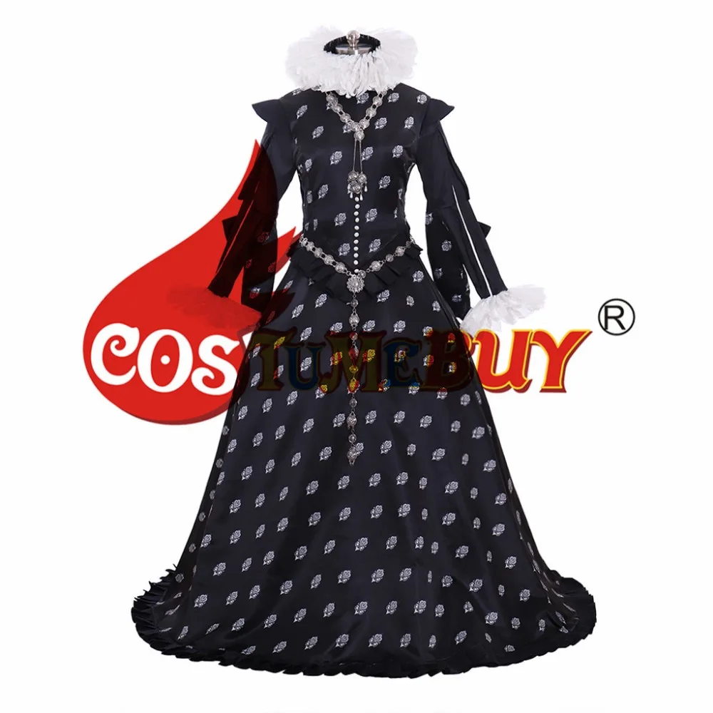 Costumebuy Tudor Elizabeth queen бальное платье Средневековый Ренессанс женское платье с оборками на заказ