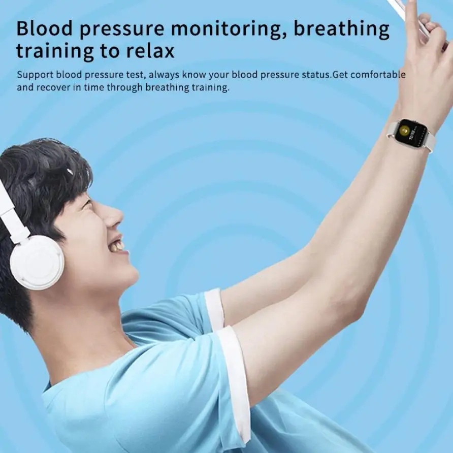 DT94 1.78 inch Bluetooth Call Smart Watch Full Touch Blood Pressure Heart Rate Monitor Smartwatch Wristband for Android IOS