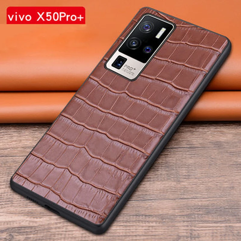 

Чехол-накладка для Vivo X50 Pro, X 50 Pro, из натуральной кожи