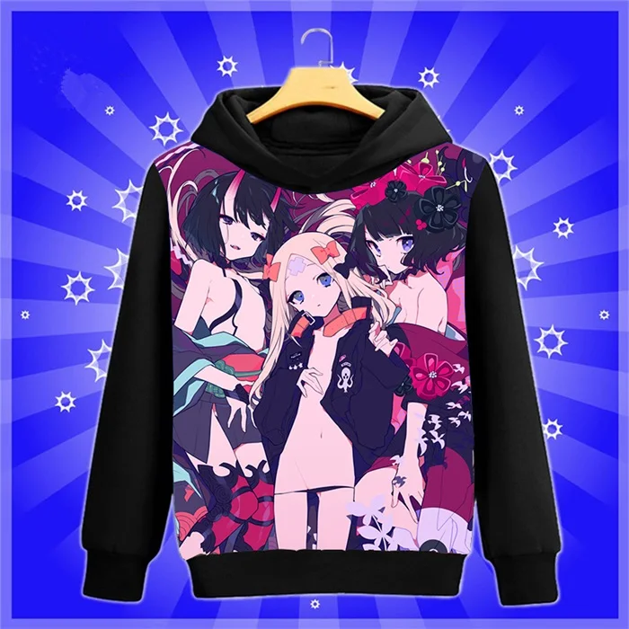23 Крутая аниме-Толстовка Fate/Grand Order Shuten-douji Косплей Толстовка с капюшоном Мода Весна Осень Мужчины Женщины пуловер пальто - Цвет: 23