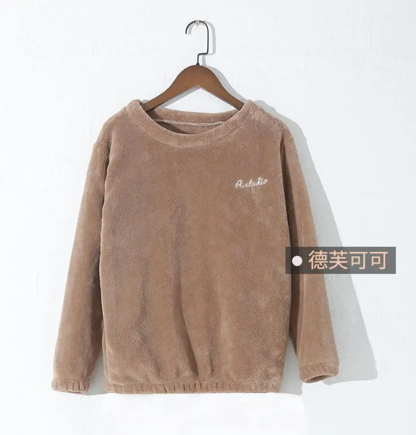 Tops-cocos Зимние фланелевые длинные штаны для сна; Толстая Теплая Повседневная Домашняя одежда; повседневные пижамные брюки; мягкие свободные брюки; одежда для сна - Цвет: Tops-cocos
