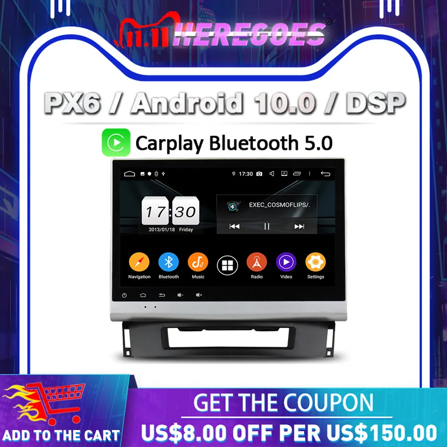Carplay PX6 DSP IPS Android 11 0 64 ГБ Автомобильный радиоплеер GPS карта RDS радио Wifi Bluetooth 5 для Opel