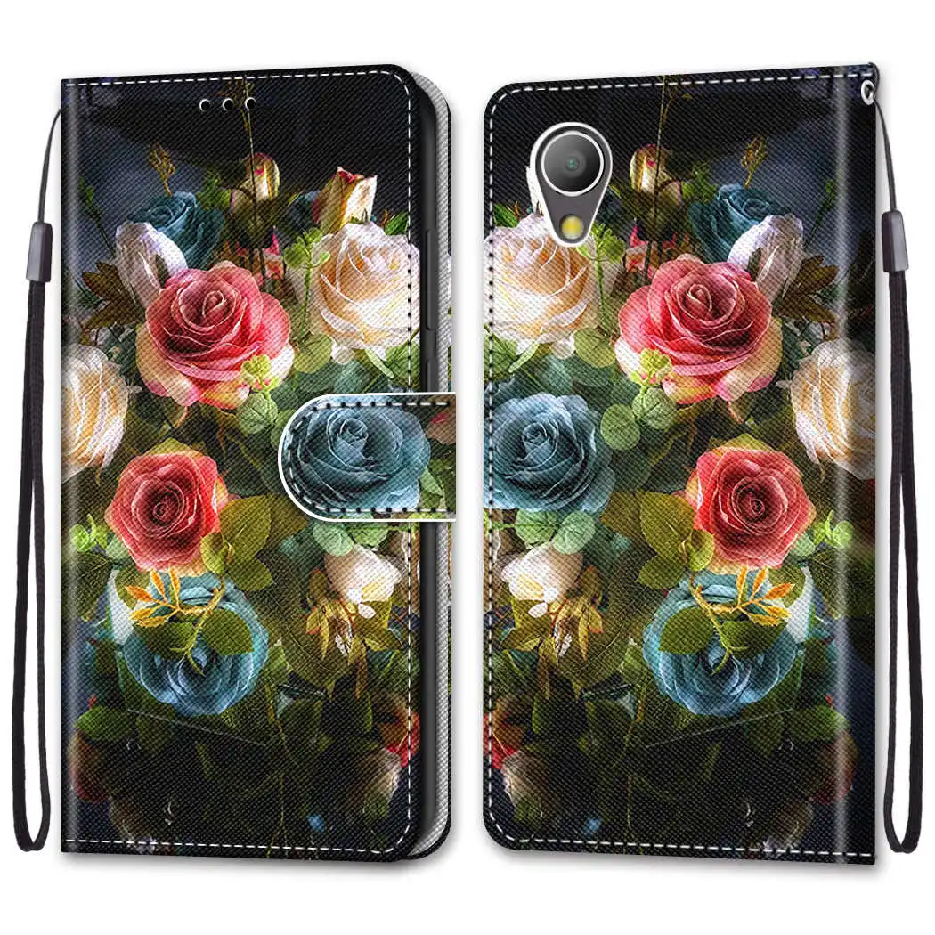 Флип-чехол для Alcatel 1 чехол 5," кожаный чехол-бумажник для Alcatel 1 чехол для телефона роскошный магнитный держатель для карт - Цвет: 30