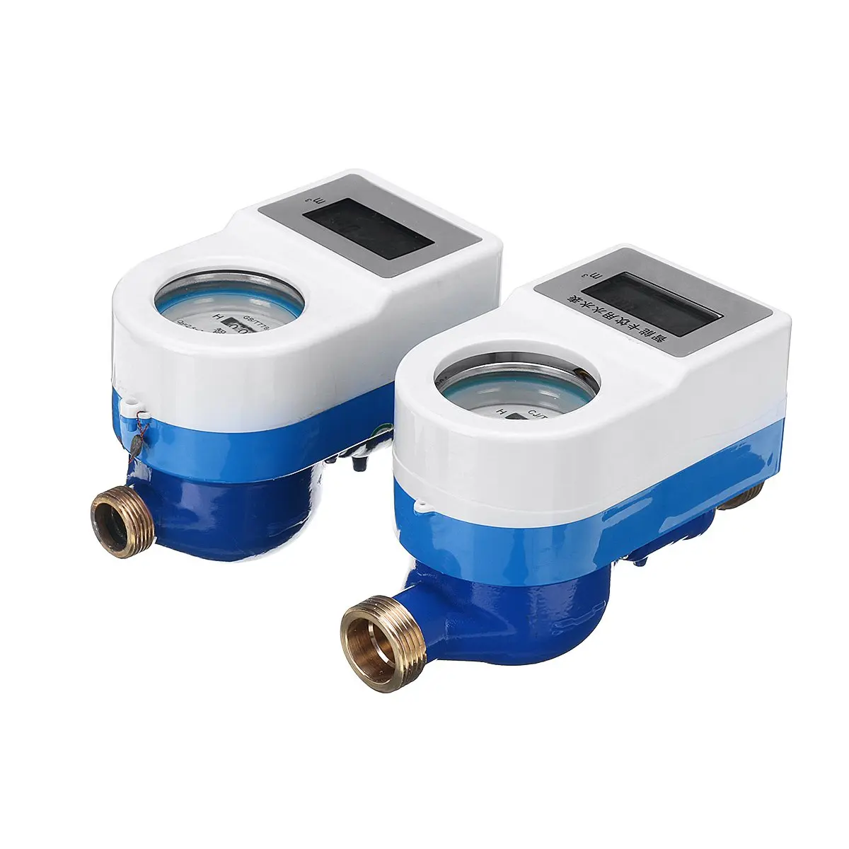 

15/20mm Wireless Smart Cold Water Meter Copper Measuring Tap Home Garden Rotary Counter Cold Water Meter Table Measuring Tools