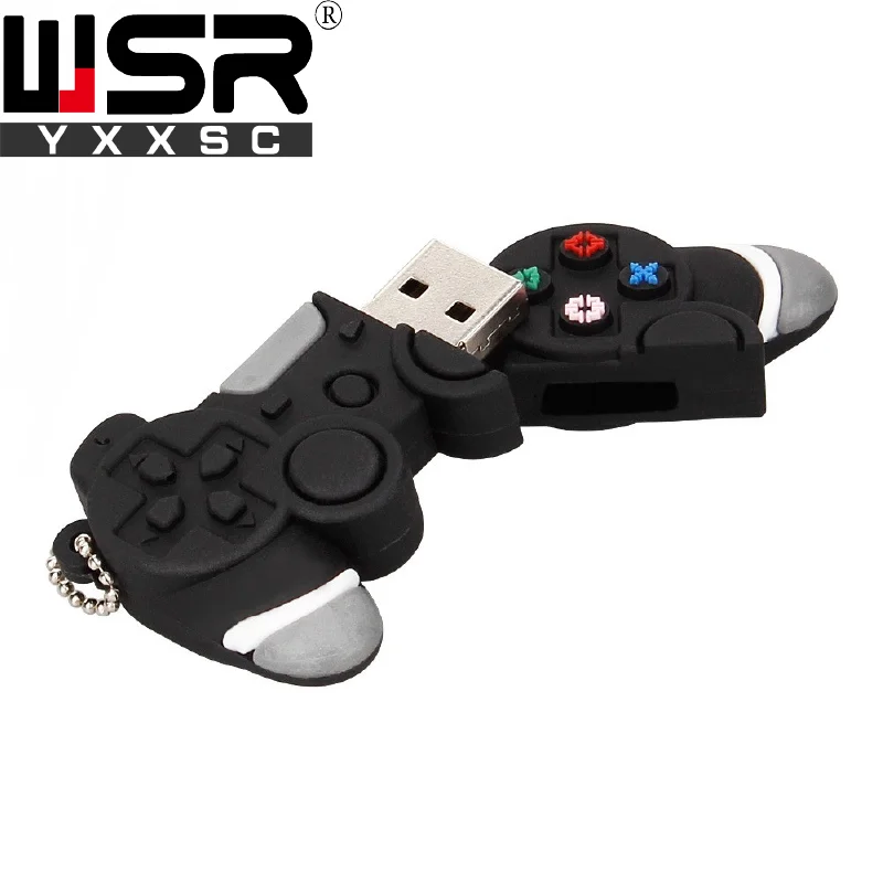 USB 2,0 флеш-накопитель 32 Гб 64 Гб 128 ГБ Прекрасный черный игровой контроллер ручка-накопитель 4 ГБ 8 ГБ 16 ГБ высокая скорость реальная емкость компьютер подарок