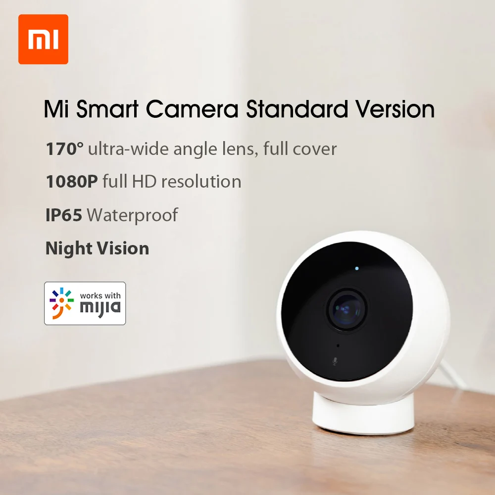 Умная ip камера Xiaomi Mijia AI 1080P IP65 водонепроницаемая Full HD инфракрасное ночное видение