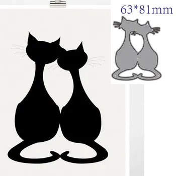 

Metal cutting dies cut die mold Animal cat decoration Scrapbook paper craft knife mould blade punch stencils