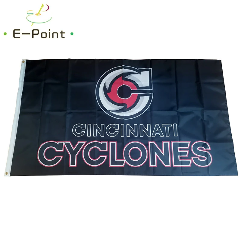 Echl Cincinnati Cyclones Black Background Flag Christmas Decorations For Home Flag Banner Gifts Flags Banners Accessories Aliexpress