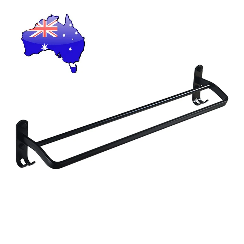 

Newest Bathroom Towel Rack Space Aluminum Single Layer Simple Durable Towel Shelf
