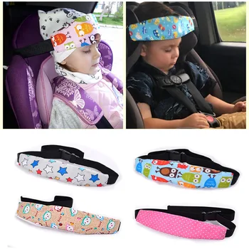 

Cartoon Baby Head Support Holder Safety Carseat Belt for Children Adjustable Forehead Pillow for Baby Sleeping Stroller