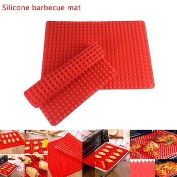 

High Quality BBQ Pyramid Pan Bakeware Nonstick Silicone Baking Mats Pad Moulds Microwave Oven Baking Tray Kitchen Baking Tools