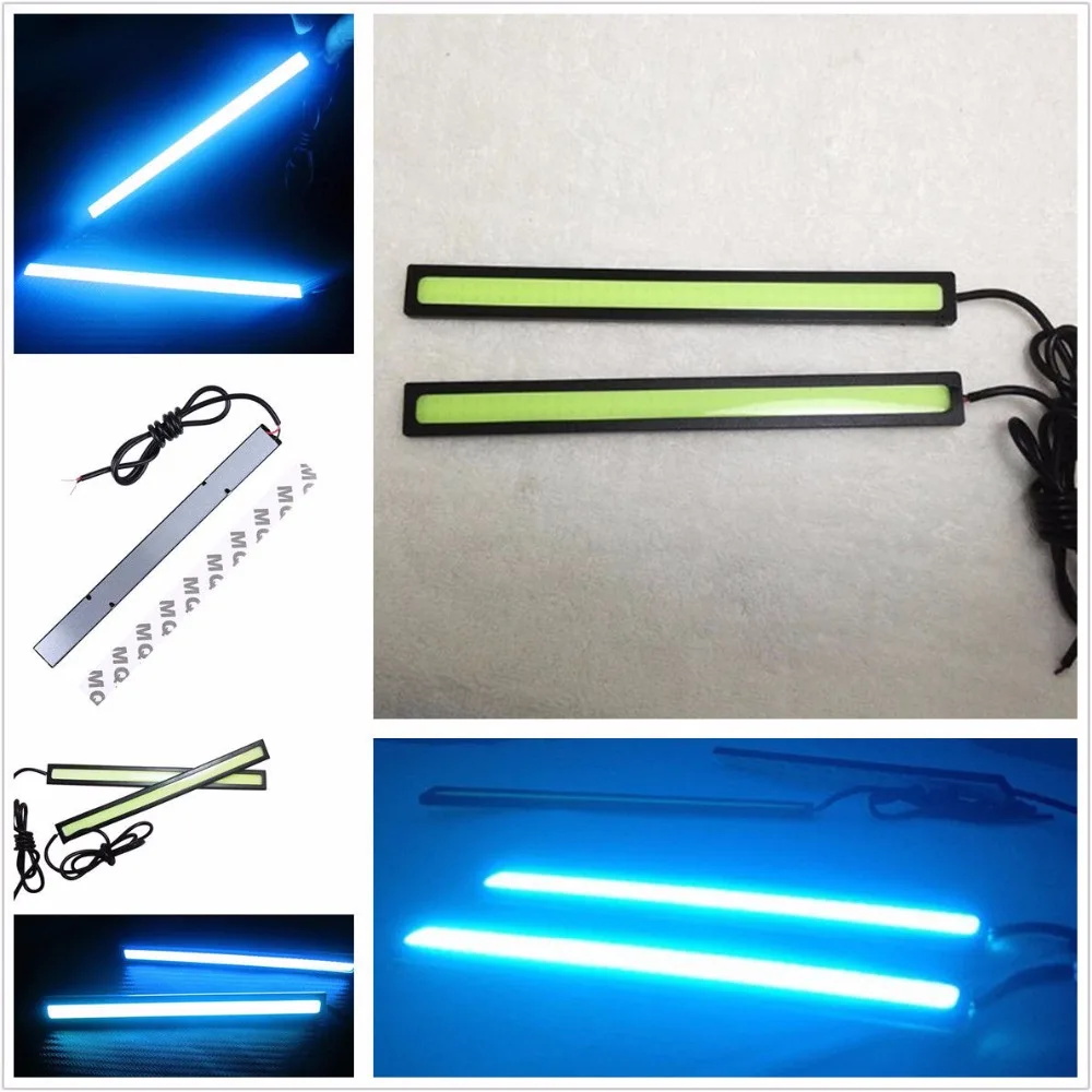 2X Ice Blue 12V 14cm LED COB Car Auto DRL Driving Daytime Running Lamp Fog Light | Автомобили и мотоциклы