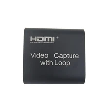 1080p 4k placa de captura de vídeo dispositivo de captura de vídeo dongle hdmi-compatível com usb 2.0 para gravação de jogos transmissão ao vivo