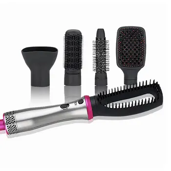 

Multifunctional 5 in 1 Hair Comb Dryer&Volumizer Rotating Hair Straightening &Curling Professional Hair Styling Tool