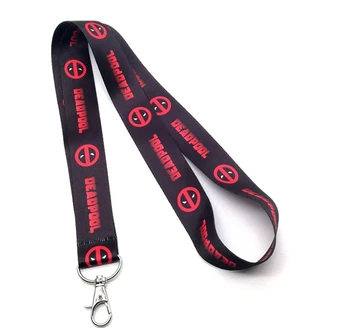 

New cartoon Deadpool Neck Strap Lanyards Badge Holder Rope Pendant Key Chain Accessorie
